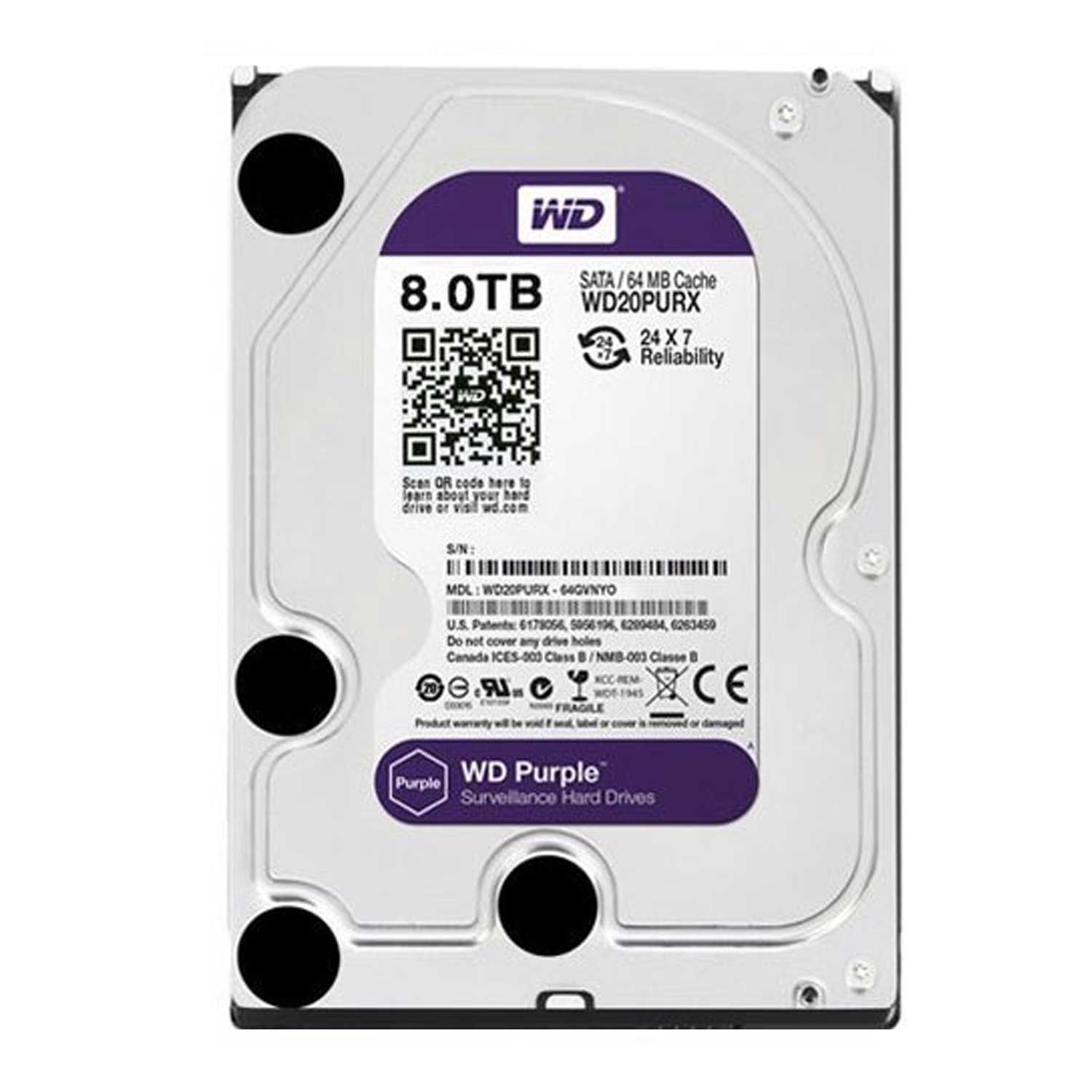 Hard-8TB-hiksystem هارد 8 ترابایت وسترن بنفش